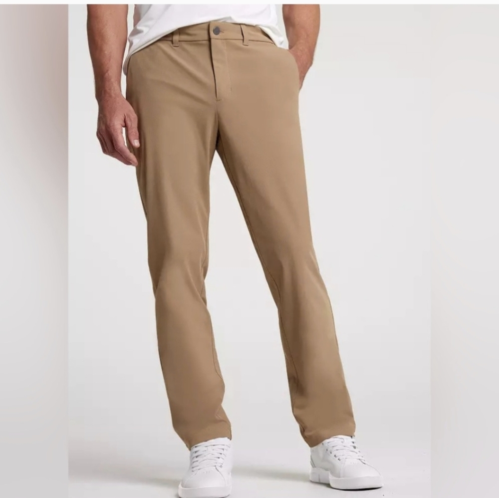 VRST Men's Limitless 4-Way Stretch 5-Pocket Slim Fit Pant Khaki 32x32